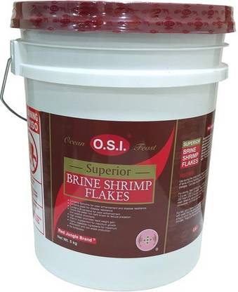 AQUA PETZ OSI Artemia Flakes Crushed( Repacked) - 100gm Shrimp 0.1 kg Dry New Born, Adult, Young, Senior Fish Food