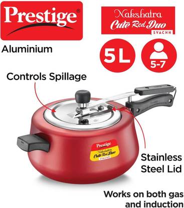 Prestige 5 L Inner Lid Induction Bottom Pressure Cooker