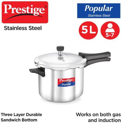 Prestige 5 L Outer Lid Induction Bottom Pressure Cooker