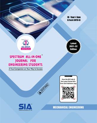 B.Tech IV-Year I-Sem Mechanical Engineering All In One Journal JNTU-K 2021-22