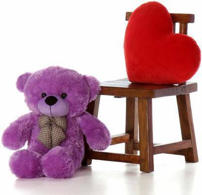 MAURYA 2 Feet Purple Teddy Bear Stuffed Toys for Girls Birthday /Valentine/Anniversary Gifted Someone Special  - 60 cm