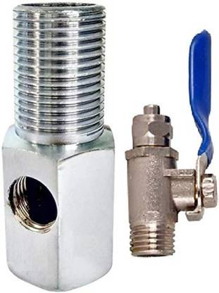 Blueshell Inlet Gate valve complete Top Brass for all types of Water Purifiers 1/4 size Pipe Tap Mount Water Filter