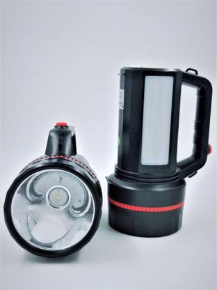 JK Sales long-duration rechargeable high-power multi-function searchlight 4000mAh 8W with side light Torch