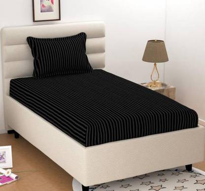 TYLORSTYLE 220 TC Polycotton Single Striped Flat Bedsheet