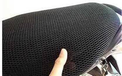 Lakshmina Enterprises Free Size 3D Bike, Scooty/Scooter Seat Cover Breathable Mesh Net Cushion Black Single Scooty Bike Seat Cover Single Bike Seat Cover For Honda Jupiter, Maestro, Maestro Edge, Access, Access 125, Access SE, Gusto, Aviator