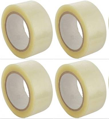 Trendy Fits Cello Tape 50 meter(Pack of 4) Regular Adhesive (Manual)