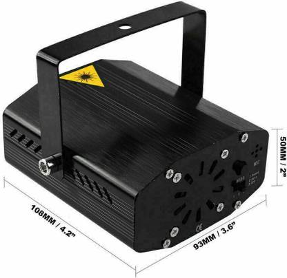 XTRDT Mini Laser Light Projector Stage Lighting Sound Activated DJ Laser Light Shower Laser Light