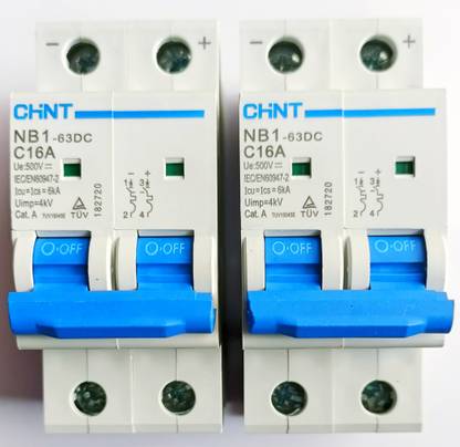 Aspa DC MINIATURE CIRCUIT BREAKER 500V 16A CHINT - 2 QTY MCB