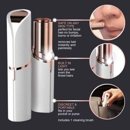 DandT Face Hair Remover Upper Lip, Chin, Cheeks, Eyebrow Trimmer Shaver Machine for Women Runtime: 120 min Trimmer for Women Cordless Epilator