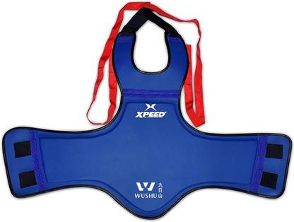 XpeeD Wushu Kick Boxing MMA Chest Protector Guard Martial Art Chest Protector Gear- Blue MMA Chest Guard