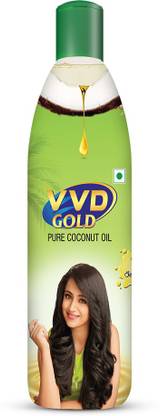 VVD Gold Pure Coconut Oil Bottle | For nourishing Hair Care and Growth  Hair Oil