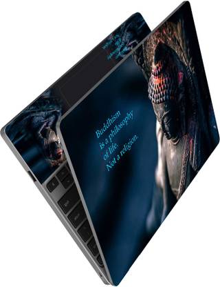 Anweshas HD Printed Full Panel Laptop Skin Sticker Vinyl Fits Size Upto 15 inches No Residue, Bubble Free, Waterproof - Buddhism Religion Self Adhesive Vinyl Laptop Decal 15.6
