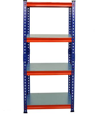 BLUEBOY Multipurpose Boltless Rivet Rack Size of 60"(H) x 24"(L)x 12"(D)/ Storage Rack/ Display Rack/ -Adjustable height -4 shelf- Adjustable GI- Metal Shelving rack/ Kitchen Rack/ Luggage Rack /Utility Rack Luggage Rack