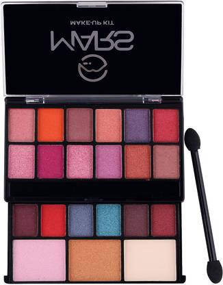MARS Poco Makeup Palette With 18 Color Eye Shadow 2 Color Highlighter and 1 Color Compact