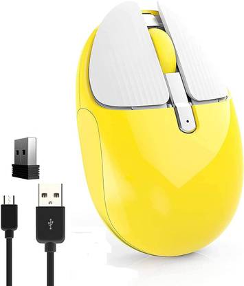 microware 2.4G Wireless Mouse Rechargeable Cartoon Rabbit Design Mouse USB Optical 1200 DPI Portable Gift Mice for PC Laptop Wireless Ambidextrous Optical  Gaming Mouse  with Bluetooth