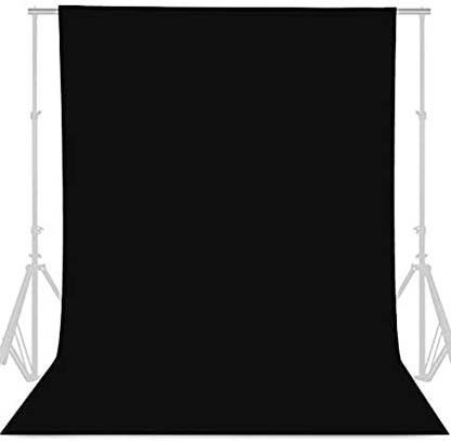 Cam cart 8FTX10.5 FT Black Backdrop Background for Photography Photo Booth Backdrop for Photoshoot Background Screen Video Recording Parties Curtain Reflector