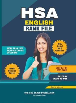 HSA English Rank File With MCQ Questions - 2500 MCQs (Including Renaissance And Freedom Movement, General Knowledge And Current Affairs, Methodology Of Teaching The Subject)
