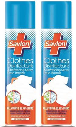 Sevlon Savlon Clothes Disinfectant and Refreshing Spray - 230 ml (Pack of 2)