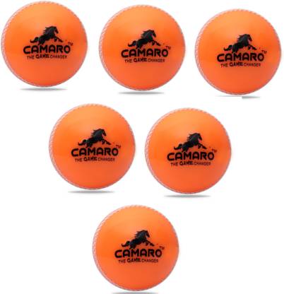 Camaro Incredible PVC Cricket Ball Orange Poly Soft Practice Balls Hand Stitch Cricket Synthetic Ball