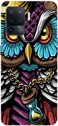 PICHKU Back Cover for OPPO A94-CPH2203-ANIMAL,LION,TIGER,OWL,ULLU,COLOURFUL,GIRLS,BOYS,FUNKY