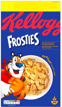 Kellogg's FROSTIES CEREAL IMPORTED MADE IN UK Box