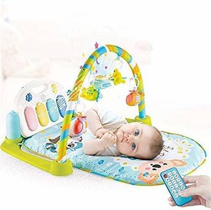 M-Alive Baby Gym Activity Mat with Projection Feature Pedal Piano with Wireless Remote Control Activity High Grade Plastic Piano Baby Gym and FitnessMat for Babies- High Grade Plastic Piano Baby Gym and Fitness