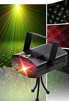 Huayue ™ Holographic Mini Laser Projector Stage Lighting | Fully Adjustable motion Speed | Sound Active & Auto Mode System | Room, Hall , Party , Disco , Kitty Parties Etc Single Disco Ball
