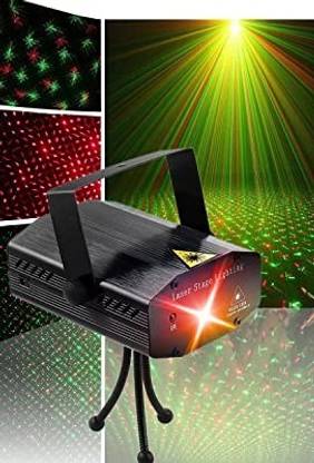 Mithi ™ Holographic Laser Lights 220-240v Portable Mini Bar LED RGB Stage Light Projector | Laser Stage Lights for Decor DJ Lighting Disco Party, Clubs, Bars Disco Ball Set