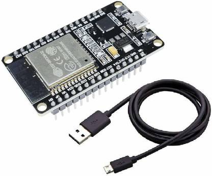 Aktronics ESP-WROOM-32 ESP32 ESP-32S Development Board 2.4GHz Dual-Mode WiFi + Bluetooth Dual Cores Microcontroller Processor Module with Usb Cable for Arduino IDE Electronic Components Electronic Hobby Kit