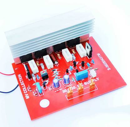 M V COLLECTION 300 WATT RMS MONO 2SC5200 AMPLIFIER BOARD WITH HEAVY HEAT SINK HIGH QUALITY Electronic Components Electronic Hobby Kit
