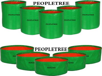 PEOPLETREE Terrace gardening growbag 12*12 pack of 5 15*6 pack of 5 Grow Bag