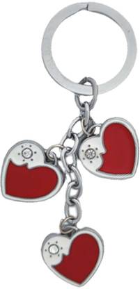 HANDSOME ISK 3 token red and white heartlogo original design high quality Key Chain