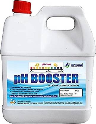 WATER CLINIC PH Booster Chemical/For Industrial and Commercial Applications/Boilers/R O Plants/Pool/Aquarium/Water Treatment/Alkaline Booster/PH Balancing Liquid (5 Kg) Kitchen Cleaner