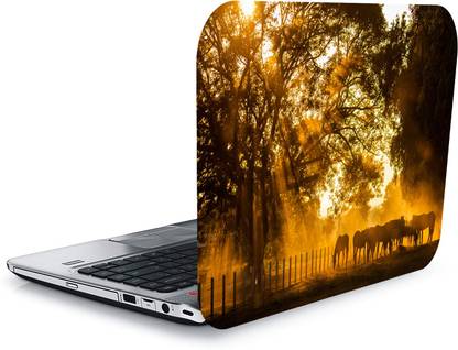 Digi2cart DYNAMIC DESIGN LAPTOP STICKER 15.5 Inch QTH-L18-1867 VINYL Laptop Decal 15.5