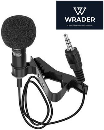 WRADER 3.5mm Microphone for Youtube, Collar Mic for Voice Recording, Omnidirectional Mic with Easy Clip on System for Voice Recording / Youtube / Interview / Video Conference / Podcast / Voice Dictation Microphone