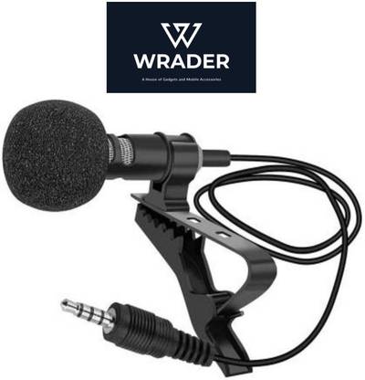 WRADER 3.5mm Microphone for Youtube, Collar Mic for Voice Recording, Lapel Omnidirectional Mic with Easy Clip on System Perfect for Voice Recording / Youtube / Interview / Video Conference / Podcast / Voice Dictation Microphone