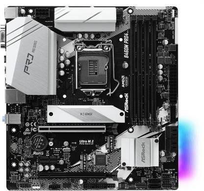 ASRock B460M PRO 4 LGA 1200Socket Micro-ATX Intel B460 Chipset DDR4 Motherboard for Desktop