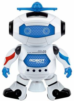 Mummas Kidz Robot Top-Dance Digital Warrior 09 with Light and Music Toy-Dancing Robot 360Degree rotating