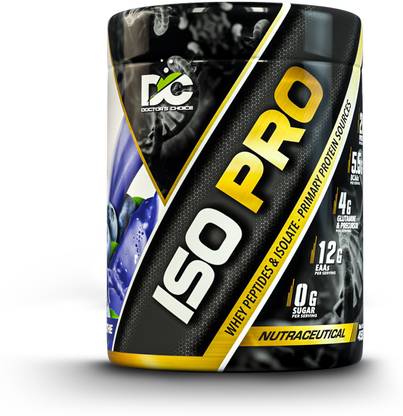 DOCTOR'S CHOICE ISO PRO for Superior Muscle Recovery & Growth with Enzyme Technology Whey Protein