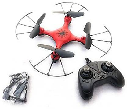 Radha Kripa Batman Spiderman Y20-2 Six Axis Aircraft Flying Quadcopter Premium Drone Quad Drone with 2.4 Ghz RC, Blade Guard, Headless Mode, LED and Support Wifi Camera Video Feature