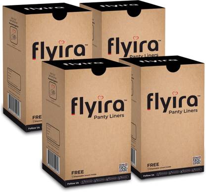Flyira Panty Liners | Pack of 4 | Box of 40 Pantyliner