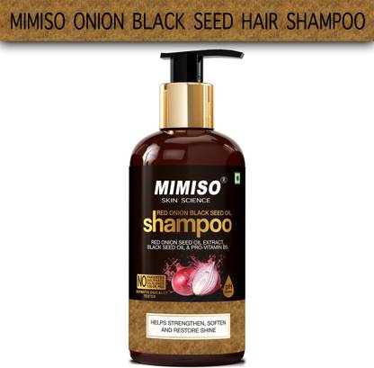 mimiso 300 ml Red Onion Black seed shampoo for hair care