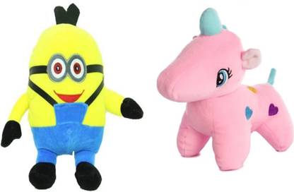 UNIQUE SKB Toys Minion With Pink Unicon  - 20 cm