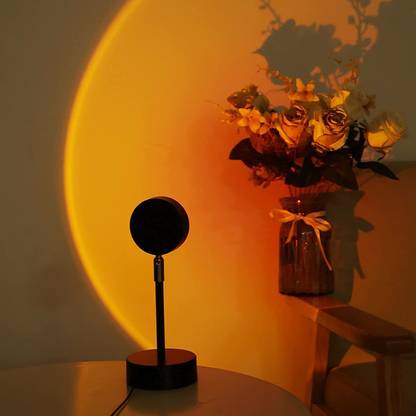 MARCRAZY Sunset Lamp (Golden Hour Lamp | Sunset Projector Floor Lamp | Ambient Sunset Lamp | Sunset Projector) Night Lamp
