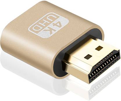REC Trade  TV-out Cable HDMI Dummy, Virtual Display 4K HDMI Compatible DDC EDID Dummy Plug EDID Ghost Display Locking 1920x1080 HDMI Adapter Video Card. (RTT-CVT-0180)