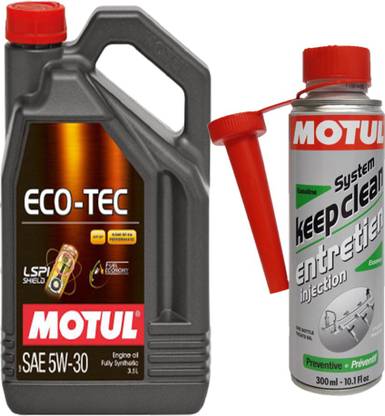 MOTUL ECO-TEC-PLUS 5W30 3.5L & SYSTEM CLEAN FOR PETROL Full-Synthetic Engine Oil