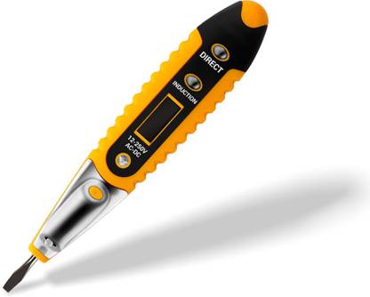 uptodatetools Electrical Tester Pen Screwdriver 12-250V AC DC Outlet Circuit Voltage Detector Test Pen With Night Vision Power Meter Digital Voltage Tester