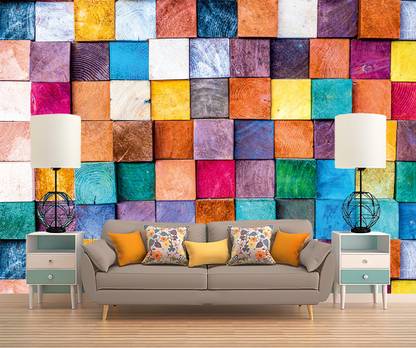 ALL DECORATIVE DESIGN Decorative Multicolor Wallpaper