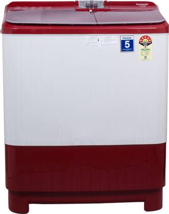 Panasonic 8.5 kg Semi Automatic Top Load Washing Machine Red, White