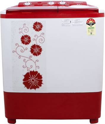 Panasonic 6.5 kg Semi Automatic Top Load Washing Machine Red